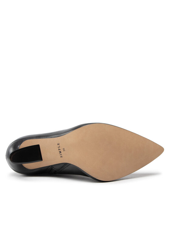 Simple Simple Īsie zābaki SL-04-02-000100 Melns