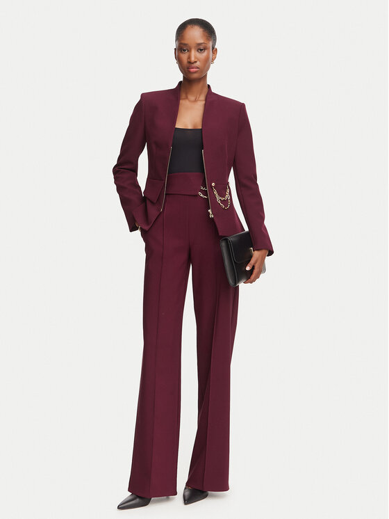 Rinascimento Rinascimento Suknjič CFC0130160003 Bordo rdeča Slim Fit