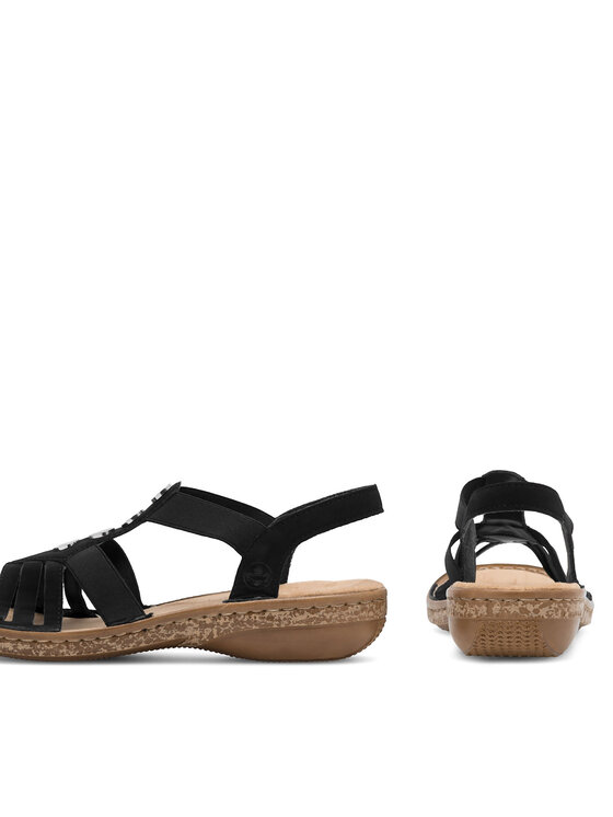 Rieker Rieker Sandalen 62831-00 Schwarz