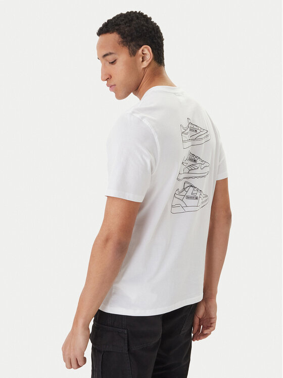 Reebok Reebok T-shirt Greyson RK25568CCM Bianco Regular Fit