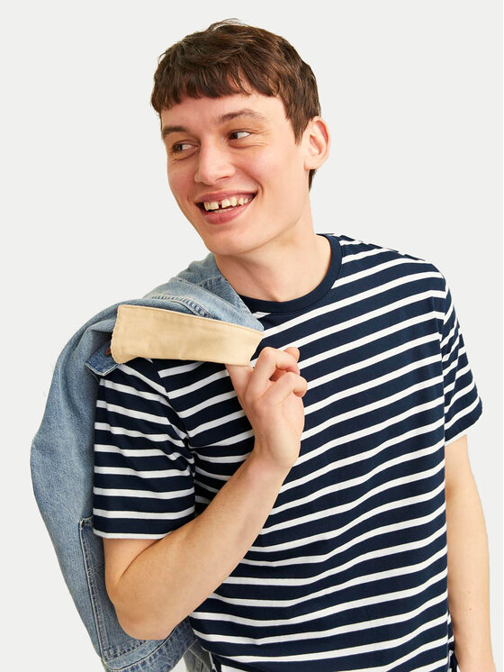 Jack&Jones Jack&Jones Póló Organic Basic 12156101 Sötétkék Slim Fit