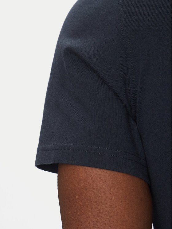 Barbour Barbour T-Shirt Tartan MTS0670NY31 Granatowy Tailored Fit