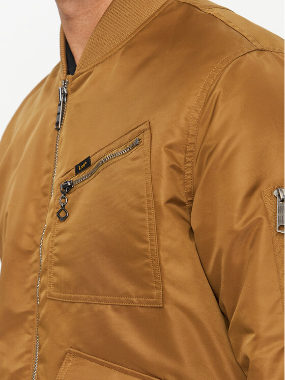 Lee Lee Μπόμπερ μπουφάν 112341653 Καφέ Regular Fit
