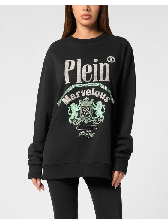 PHILIPP PLEIN PHILIPP PLEIN S dlhými rukávmi 22289 Čierna Regular Fit