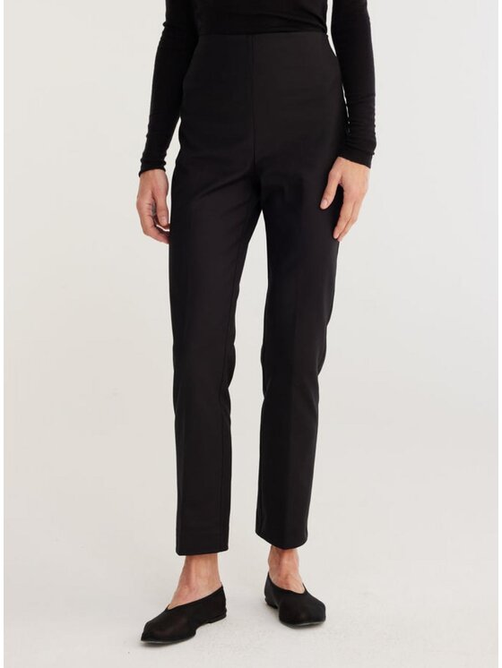Róhe Róhe Pantaloni chino 408-30-216-138 Nero Regular Fit