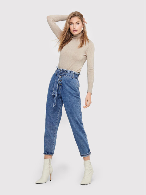 ONLY ONLY Rollkragenpullover Venice 15183772 Grau Regular Fit