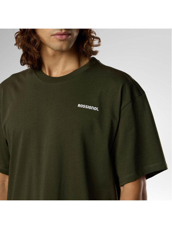 Rossignol Rossignol T-Shirt M Waterfall Relax Tee Zielony Relaxed Fit