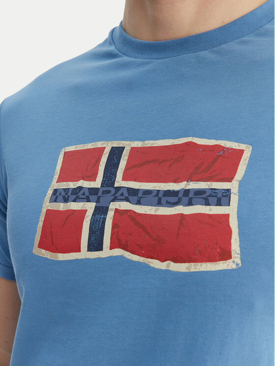 Napapijri Napapijri T-krekls S-Mahsa NP0A4FZB Zils Regular Fit