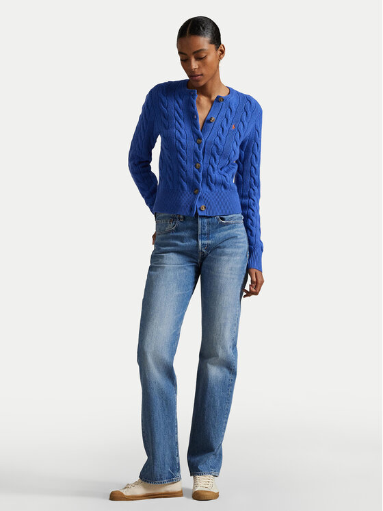 Polo Ralph Lauren Polo Ralph Lauren Kardigan 211972104012 Plava Slim Fit