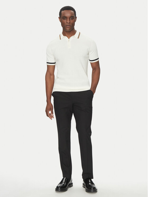 KARL LAGERFELD KARL LAGERFELD Поло 655017 552307 Білий Slim Fit