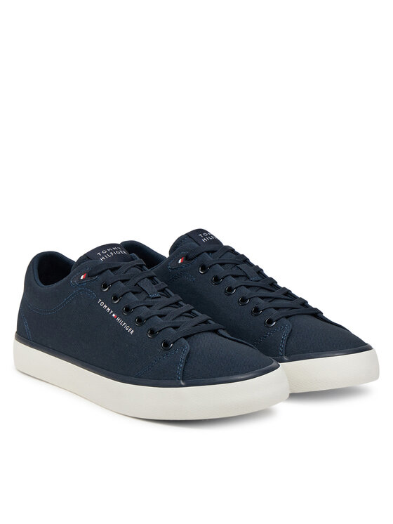 Tommy Hilfiger Tommy Hilfiger Tenisice Hi Vulc Low Core Canvas FM0FM05396 Tamnoplava