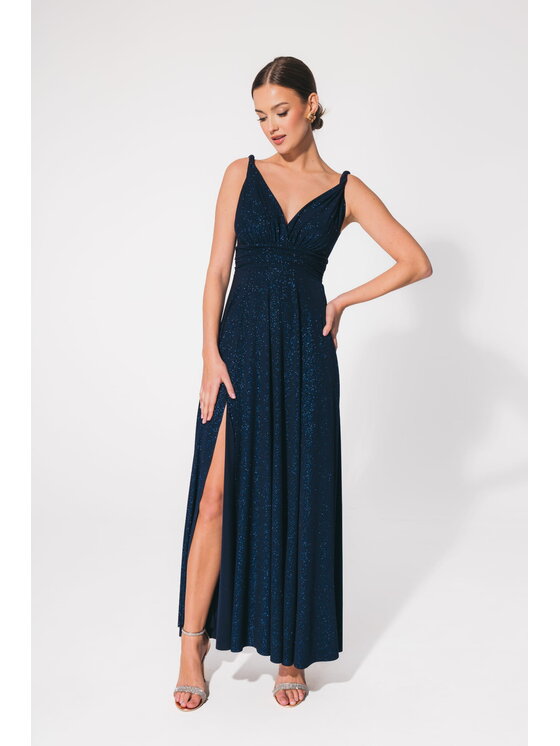 Aurora Aurora Sukienka wieczorowa Milo Granatowy Feminine Fit