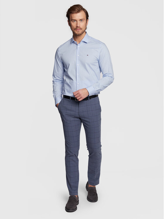 Tommy Hilfiger Tommy Hilfiger Hemd MW0MW25040 Himmelblau Slim Fit