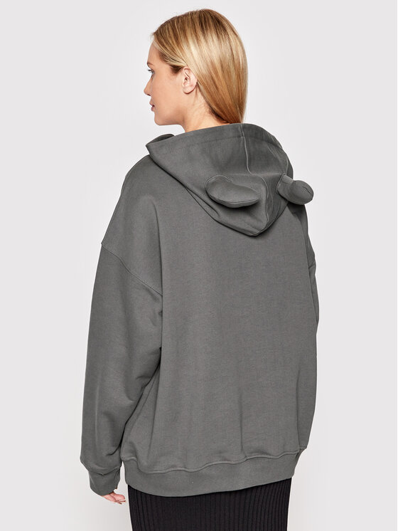 2005 2005 Mikina Unisex Horned Šedá Regular Fit