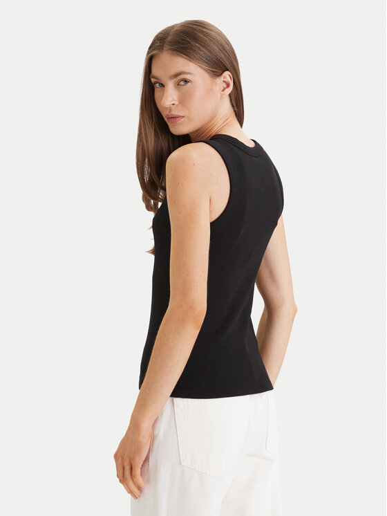 Calvin Klein Jeans Calvin Klein Jeans Top LV047E200G Černá Slim Fit