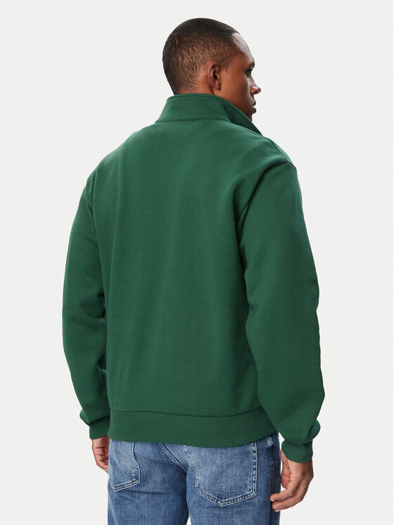 Lacoste Lacoste Bluza SH8866 Zielony ciemny Regular Fit