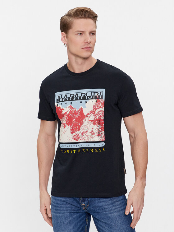 Napapijri Napapijri T-Shirt Forsteri NP0A4HM6 Schwarz Regular Fit
