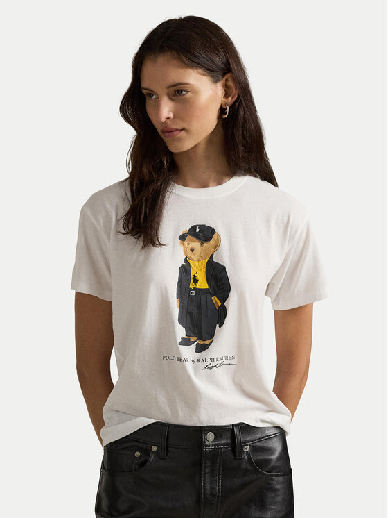 Polo Ralph Lauren Polo Ralph Lauren T-Shirt 211A87615002 Λευκό Regular Fit