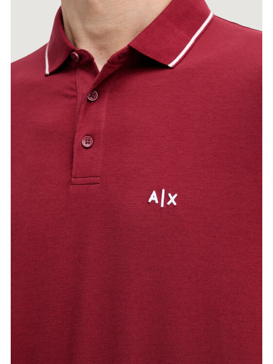 Armani Exchange Armani Exchange Polo XM001289 AF10363 Bordowy Casual Fit