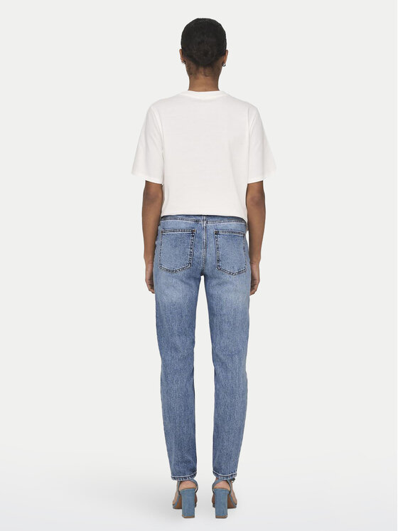 ONLY ONLY Jeansy Emily 15195573 Niebieski Straight Fit