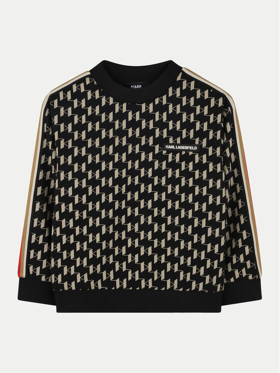 Gyerek Pulóver Karl Lagerfeld Kids, Méret: 10Y, Fekete, Z30255 M