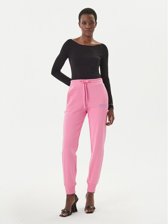 Versace Jeans Couture Versace Jeans Couture Sportinės kelnės 80HAAT01 CF01T Rožinė Regular Fit
