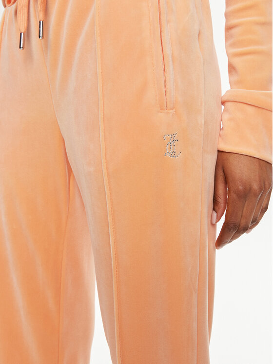 Juicy Couture Juicy Couture Donji dio trenerke Tina JCAPW045 Narančasta Regular Fit