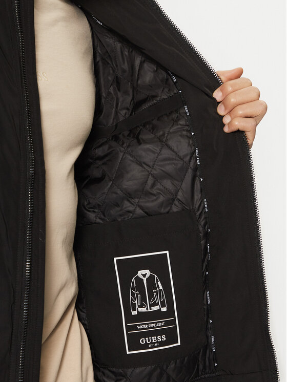Guess Guess Bundy bomber M5RL02 WGU82 Čierna Regular Fit