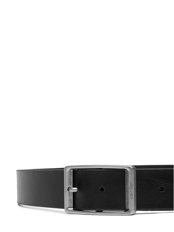 Calvin Klein Calvin Klein Remen Casual Round Buckle Tumbled 35Mm LV04D7123G Crna