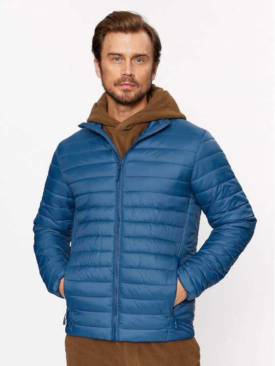 4F 4F Демісезонна куртка 4FAW23TDJAM239 Голубий Regular Fit