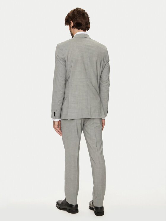 HUGO Hugo Uzvalks Arti/Hesten232X 50519444 Pelēks Extra Slim Fit