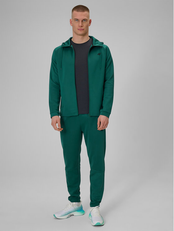 4F 4F Bluza TRAINING CLUB Zielony Regular Fit