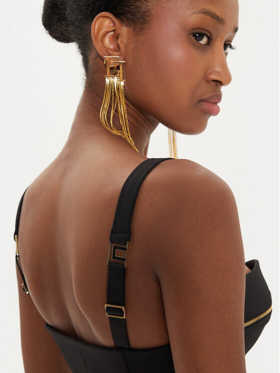 Elisabetta Franchi Elisabetta Franchi Marškinėliai TO-001-46E2 Juoda Regular Fit