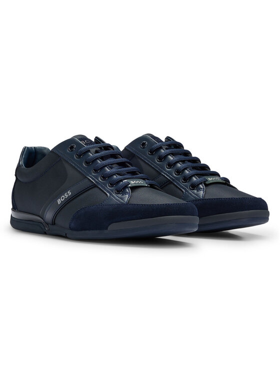 BOSS BOSS Sneakersy 24850 Granatowy