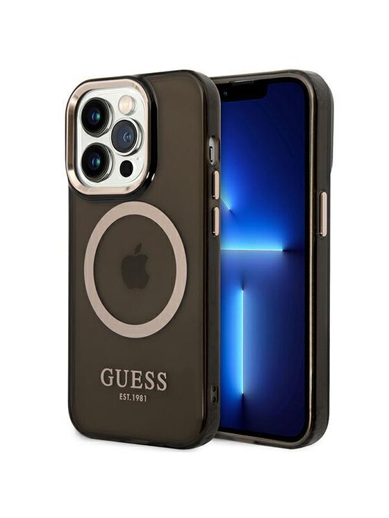 Etui na telefon Guess, Czarne, iPhone 14 Pro Max