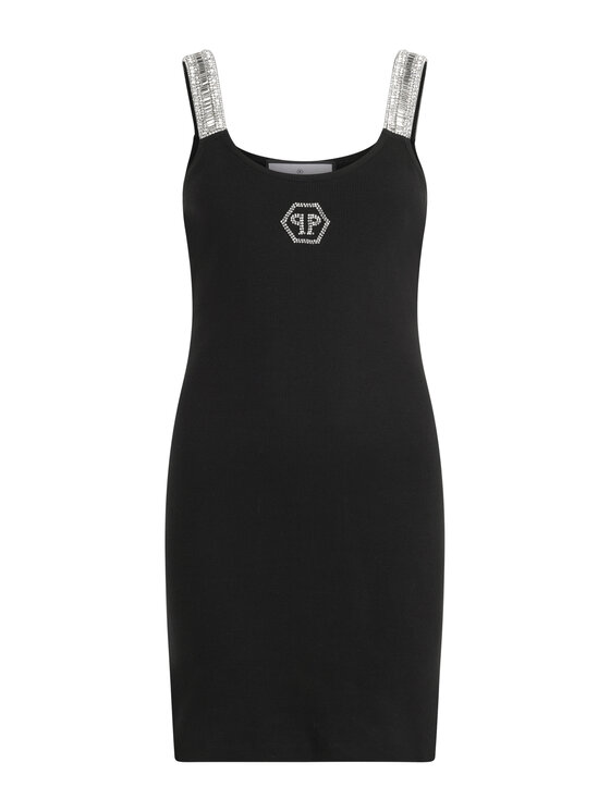 PHILIPP PLEIN PHILIPP PLEIN Sukienka codzienna 30720 Czarny Regular Fit