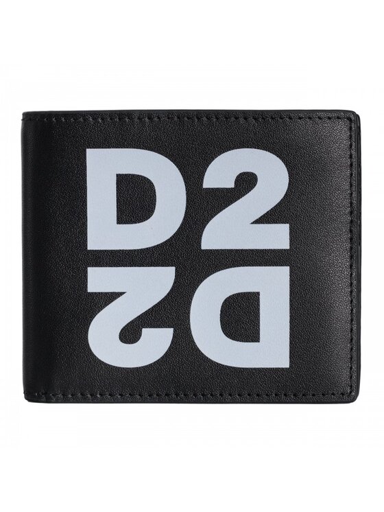 Portfel męski Dsquared2, Czarny, WAM0006