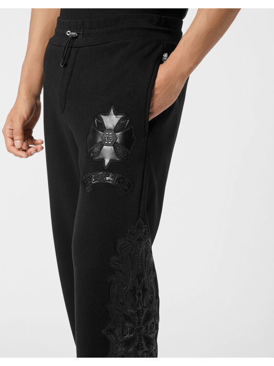 PHILIPP PLEIN PHILIPP PLEIN Spodnie dresowe 25985 Czarny Jogger Fit