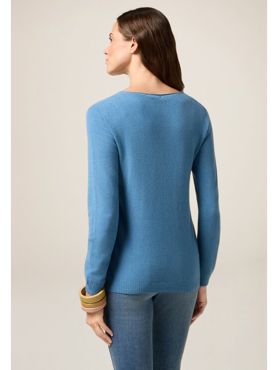 Oltre Oltre Cardigan M046E002032N0A4 Turchese Regular Fit