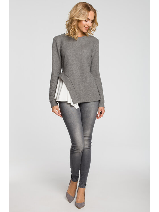 Made of Emotion Made of Emotion Blusa M333 Grigio Custom Fit