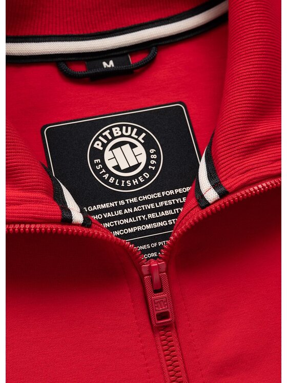 PITBULL PITBULL Bluza CHARGER SMALL LOGO Czerwony Regular Fit