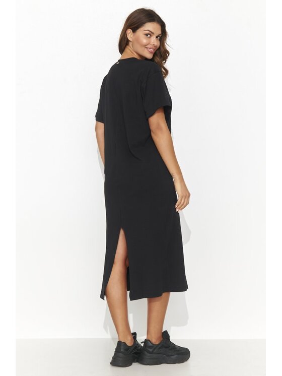 Numinou Numinou Sukienka codzienna NU467 Czarny Comfortable Fit