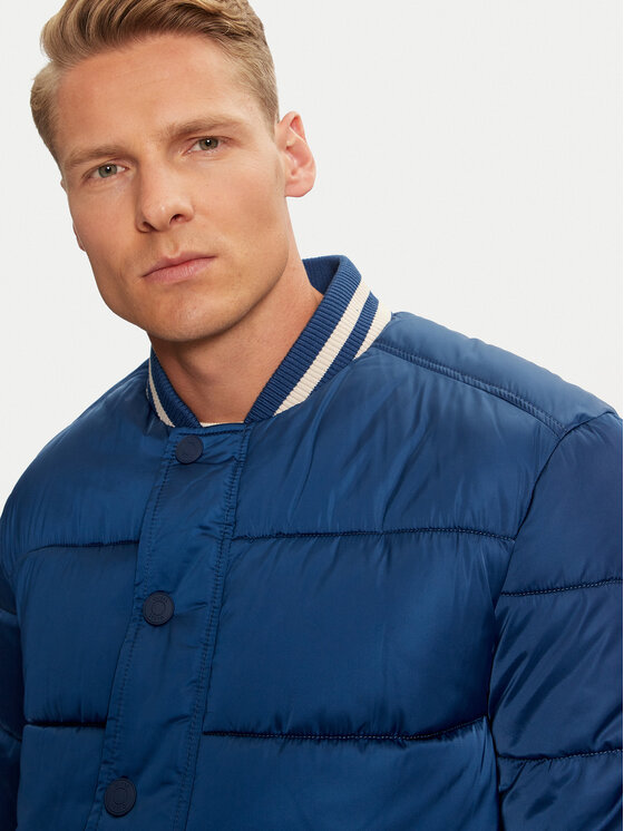 Guess Guess Bomber striukė M4BL31 WGJ92 Mėlyna Regular Fit