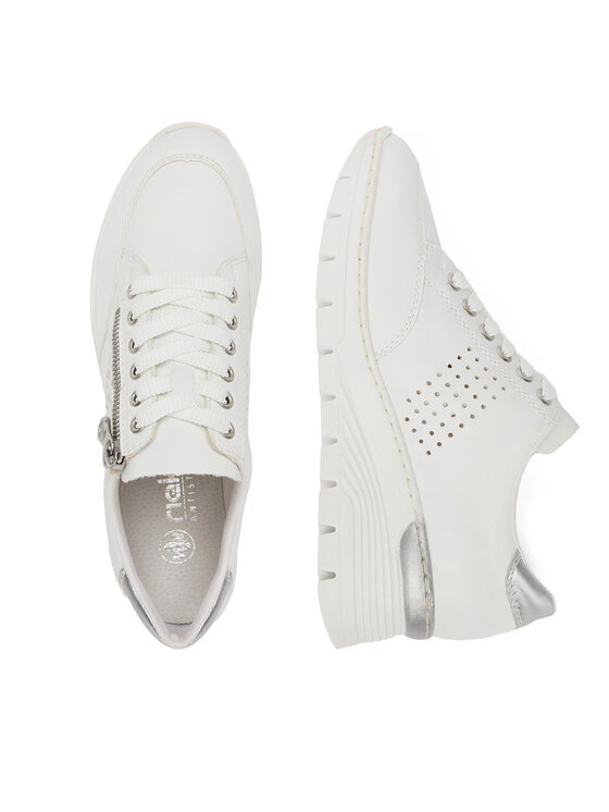 Rieker Rieker Sneakersy N8321-80 Biały