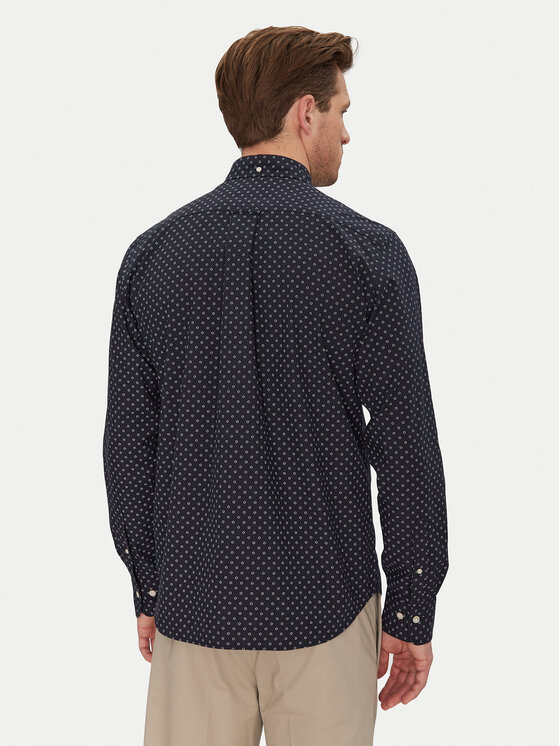 Gant Gant Košile 3250056 Tmavomodrá Regular Fit