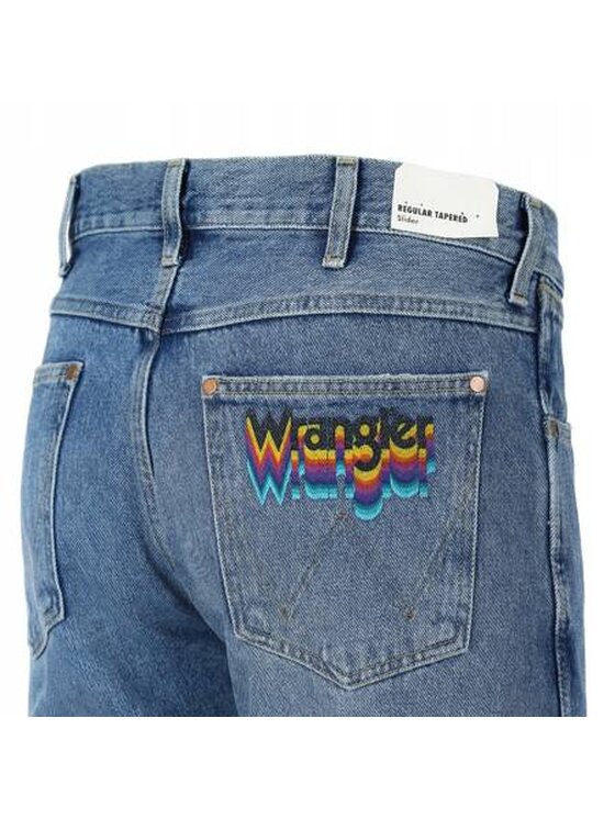 Wrangler Wrangler Jeansy SLIDER Niebieski Slim Fit