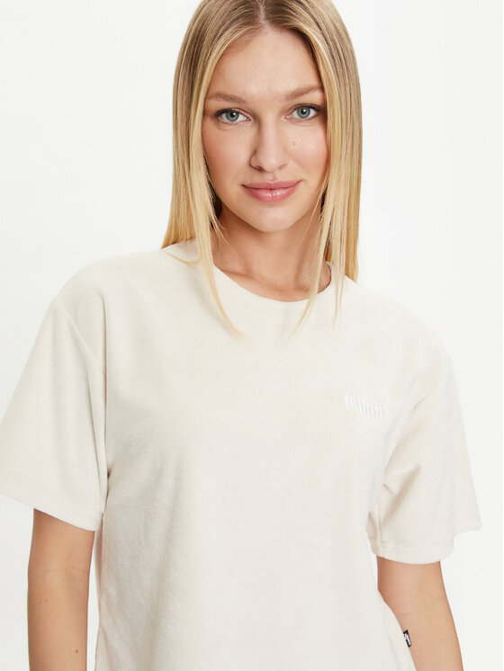 Puma Puma T-särk Ess Elevated 677947 Ekrüüvärv Regular Fit