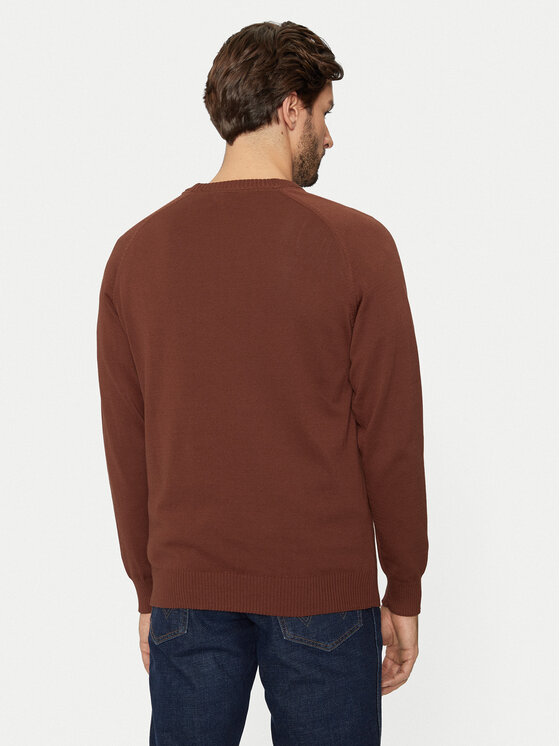 Lee Lee Пуловер 112355672 Кафяв Regular Fit