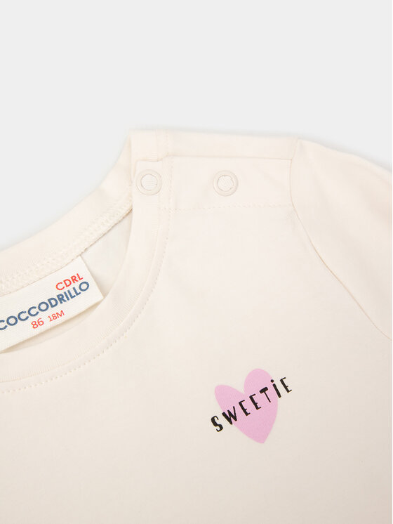 Coccodrillo Coccodrillo Bluse WC4143103CEN Écru Regular Fit