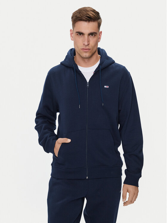 Férfi Pulóver Tommy Jeans, Méret: S, Sötétkék, Flag DM0DM20498